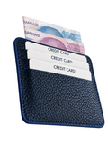 Unisex Burgundy Genuine Calf Leather Card Holder Slim Minimalist Leather Wallet