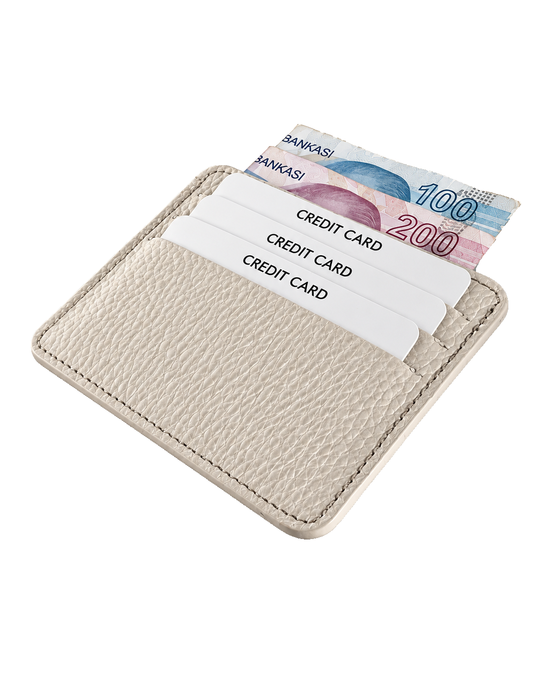 Unisex Burgundy Genuine Calf Leather Card Holder Slim Minimalist Leather Wallet