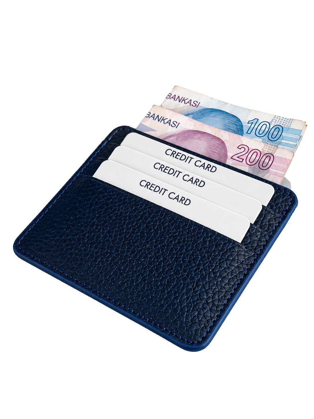Unisex Burgundy Genuine Calf Leather Card Holder Slim Minimalist Leather Wallet