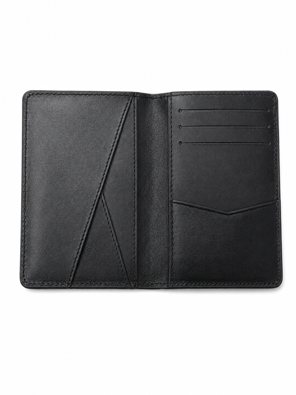 Unisex Siyah Hakiki Deri Cüzdan Minimalist Kartlık - ürün görseli 3
