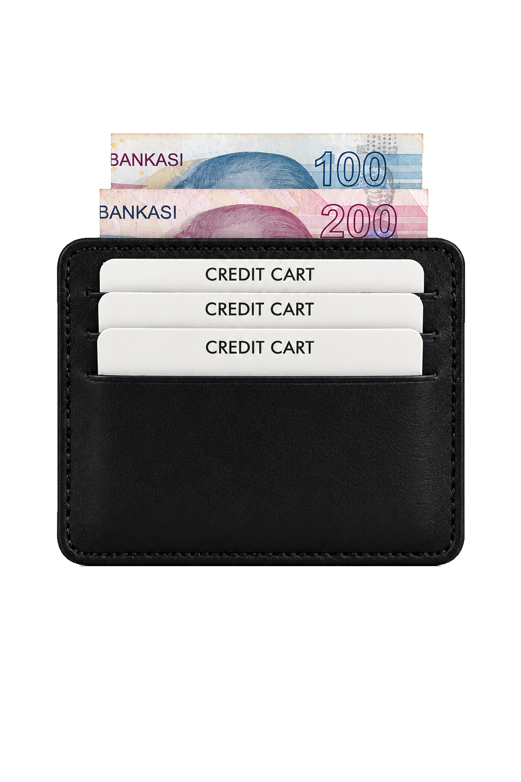 Unisex Burgundy Genuine Calf Leather Card Holder Slim Minimalist Leather Wallet