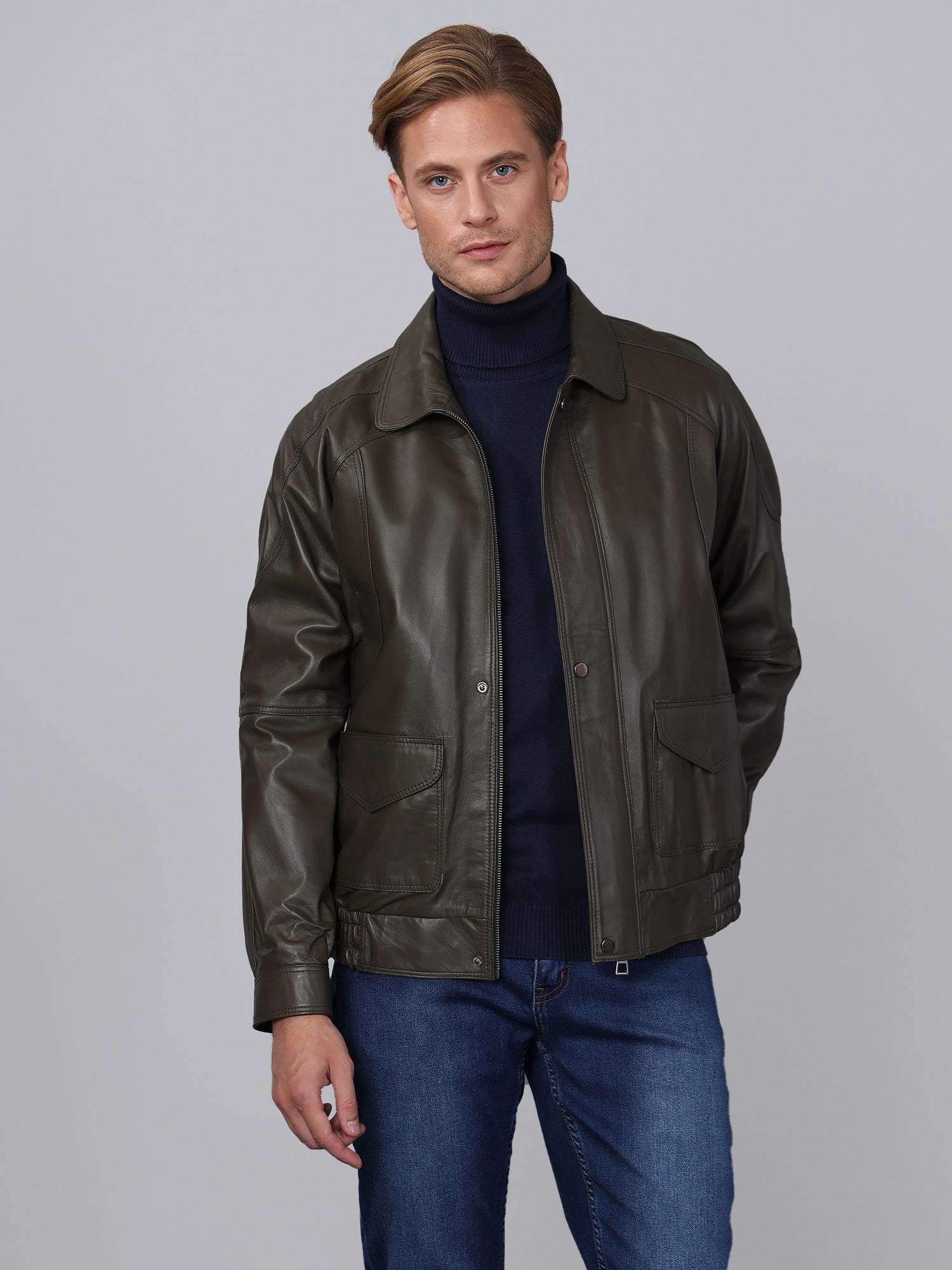Men's Leather Jacket - Basics&More
