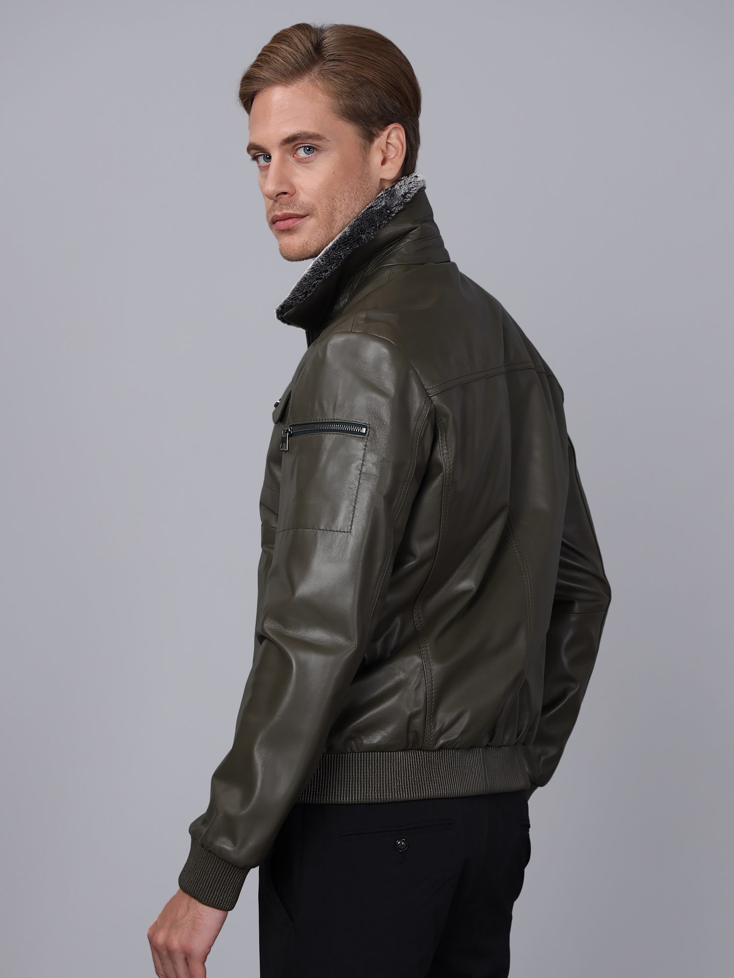 Men's Leather Jacket - Basics&More