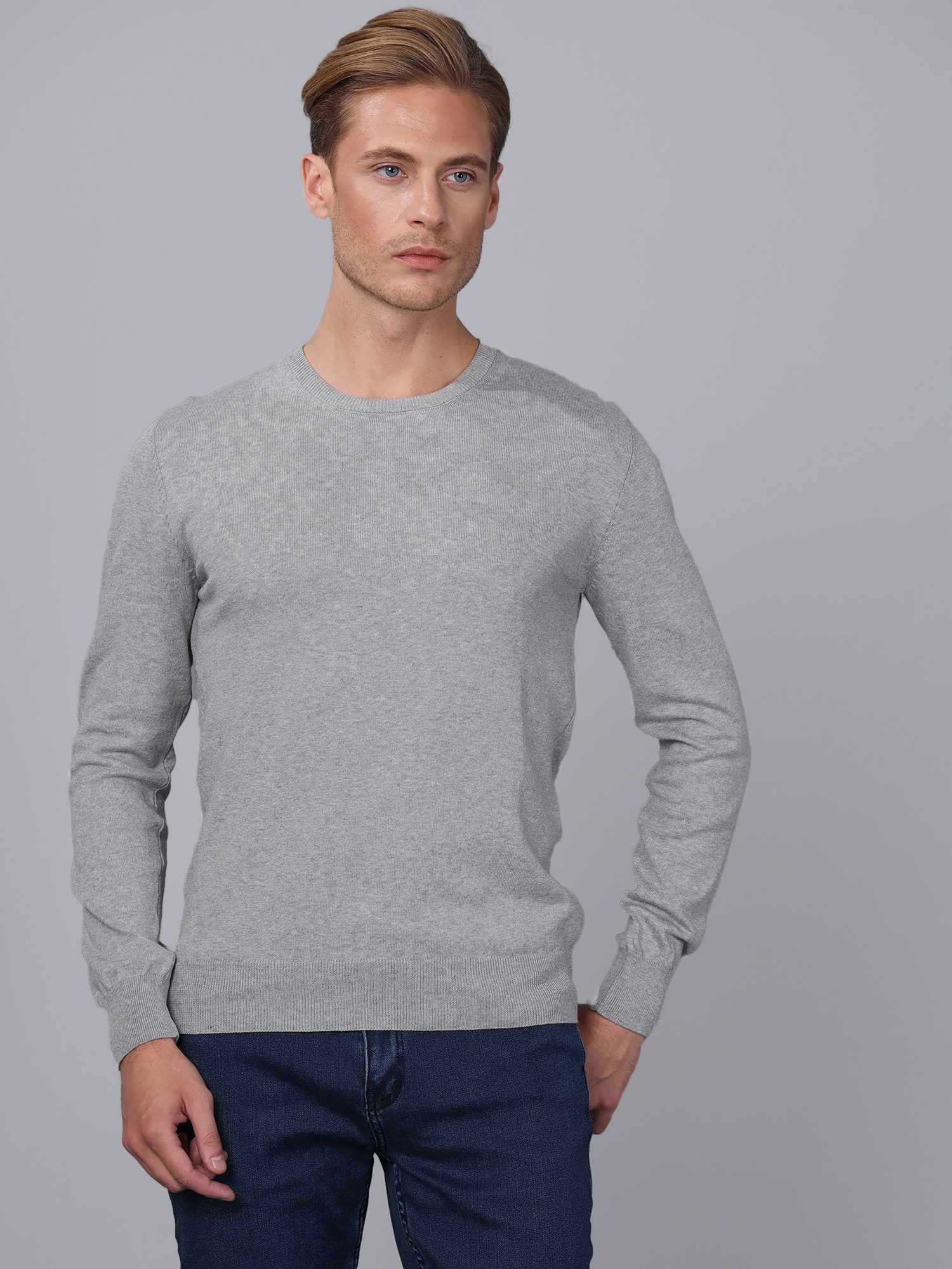 Men's 0 Neck Pullover - Basics&More