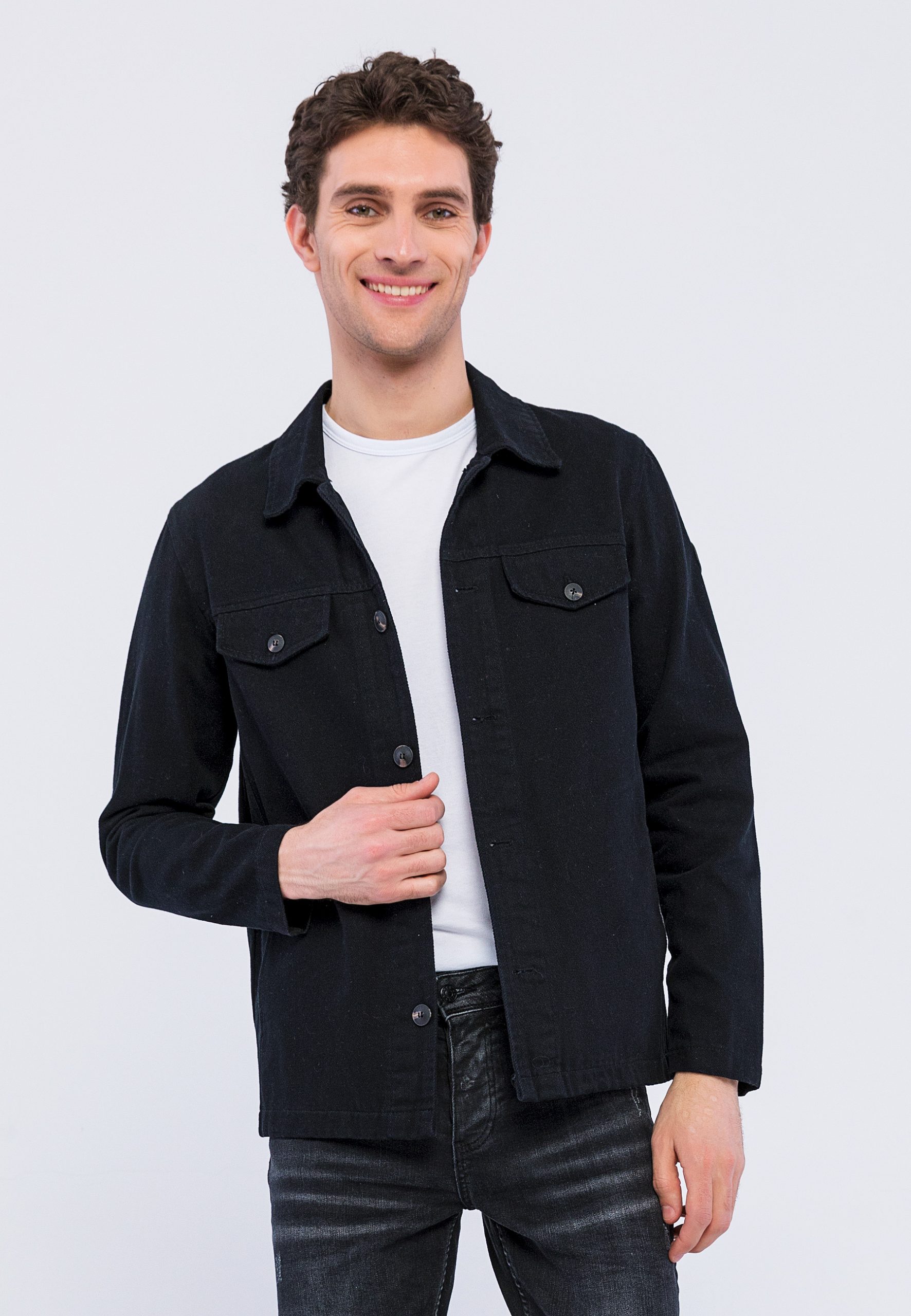 Men's Canvas Shirt Jacket - Basics&More